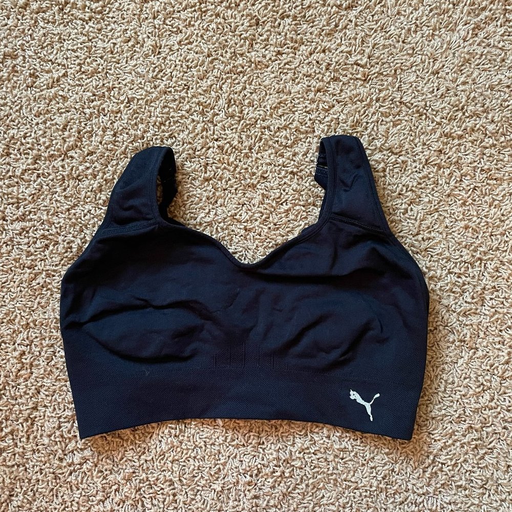 Black PUMA Sports Bra